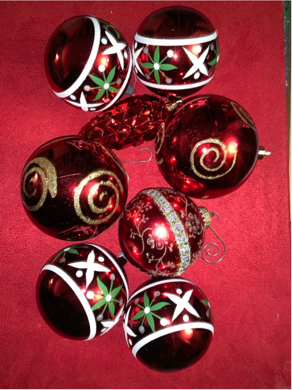 Unbranded Holiday Ornaments One Size Red White